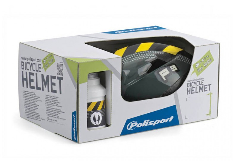Купить Polisport Junior P3 Caution + фляга + флягодержатель
