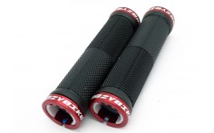 CrazyBike Lock-On Black/Red