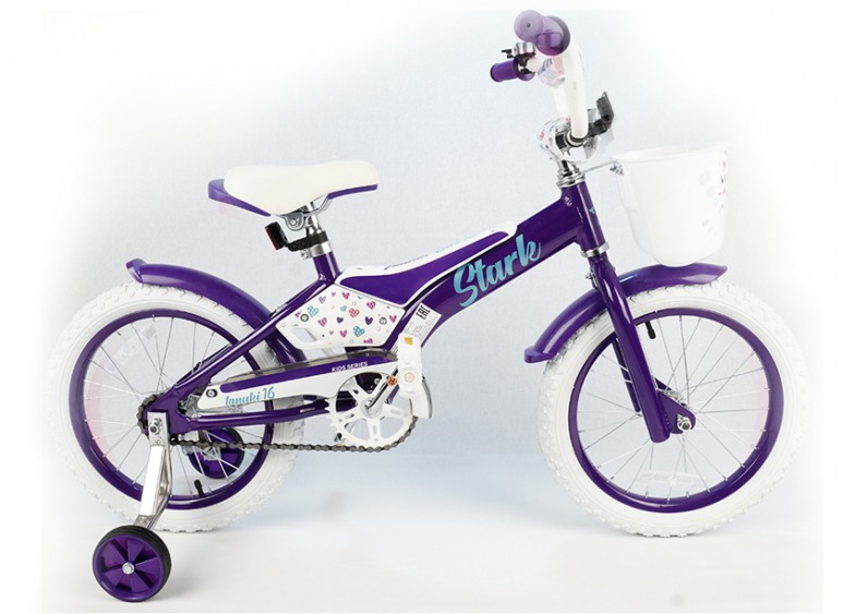 Купить Детский велосипед Stark Tanuki 16 Girl фиол. (2020)