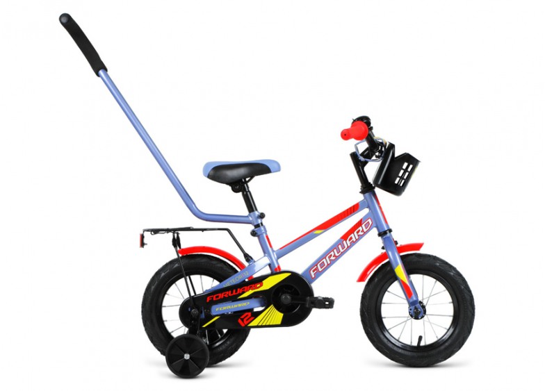 Купить Детский велосипед Forward Meteor 12 серо-гол.-красн. (2020)