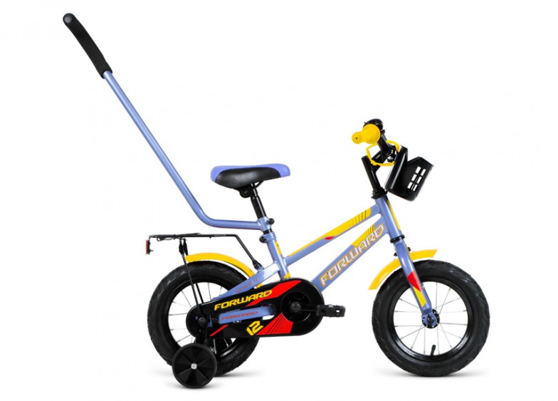 Купить Детский велосипед Forward Meteor 12 серо-гол.-оранж. (2020)