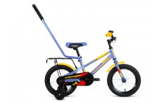 Детский велосипед Forward Meteor 14 серо-голуб./оранж. (2020)