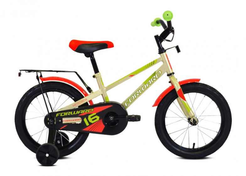 Купить Детский велосипед Forward Meteor 16 сер.-зелен. (2020)