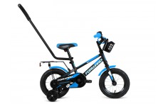 Детский велосипед Forward Meteor 12 черн.-син. (2020)