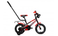 Детский велосипед Forward Meteor 12 черн.-красн. (2020)