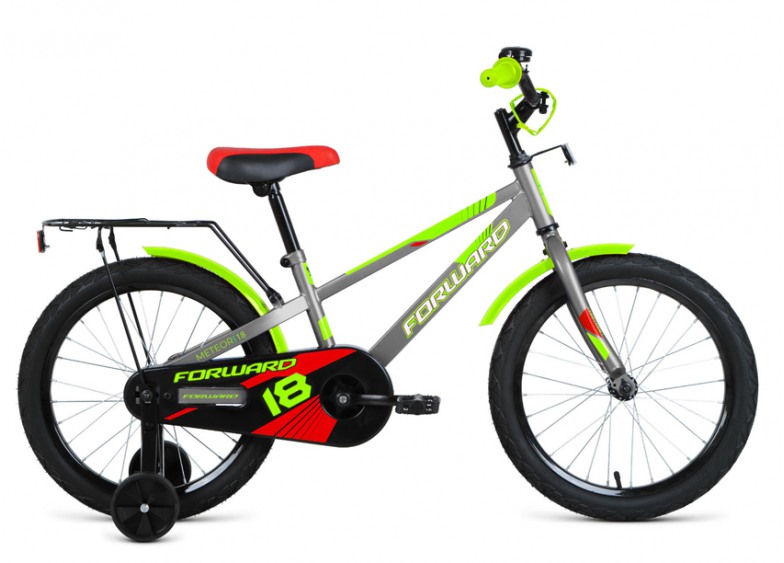 Купить Детский велосипед Forward Meteor 18 сер./зелен. (2021)
