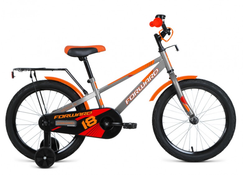 Купить Детский велосипед Forward Meteor 18 сер./оранж. (2021)