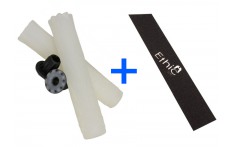 Грипсы Ethic Rubber Transparent + наждак big coarss