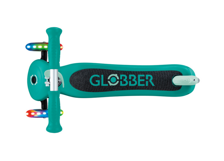 Купить Самокат Globber Primo Lights V2 изумруд.-мятн.