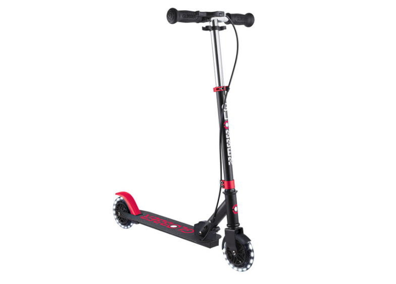 Купить Самокат Globber Flow Element Junior Lights Черно-красн.
