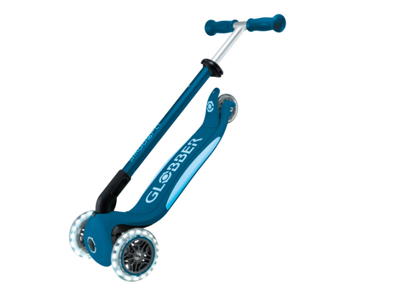 Купить Самокат Globber Primo Foldable Plus Lights V2 темно-синий