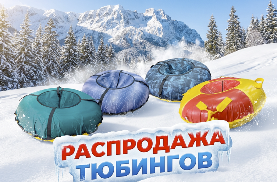 Билет к зимнему адреналину: РАСПРОДАЖА ТЮБИНГОВ!